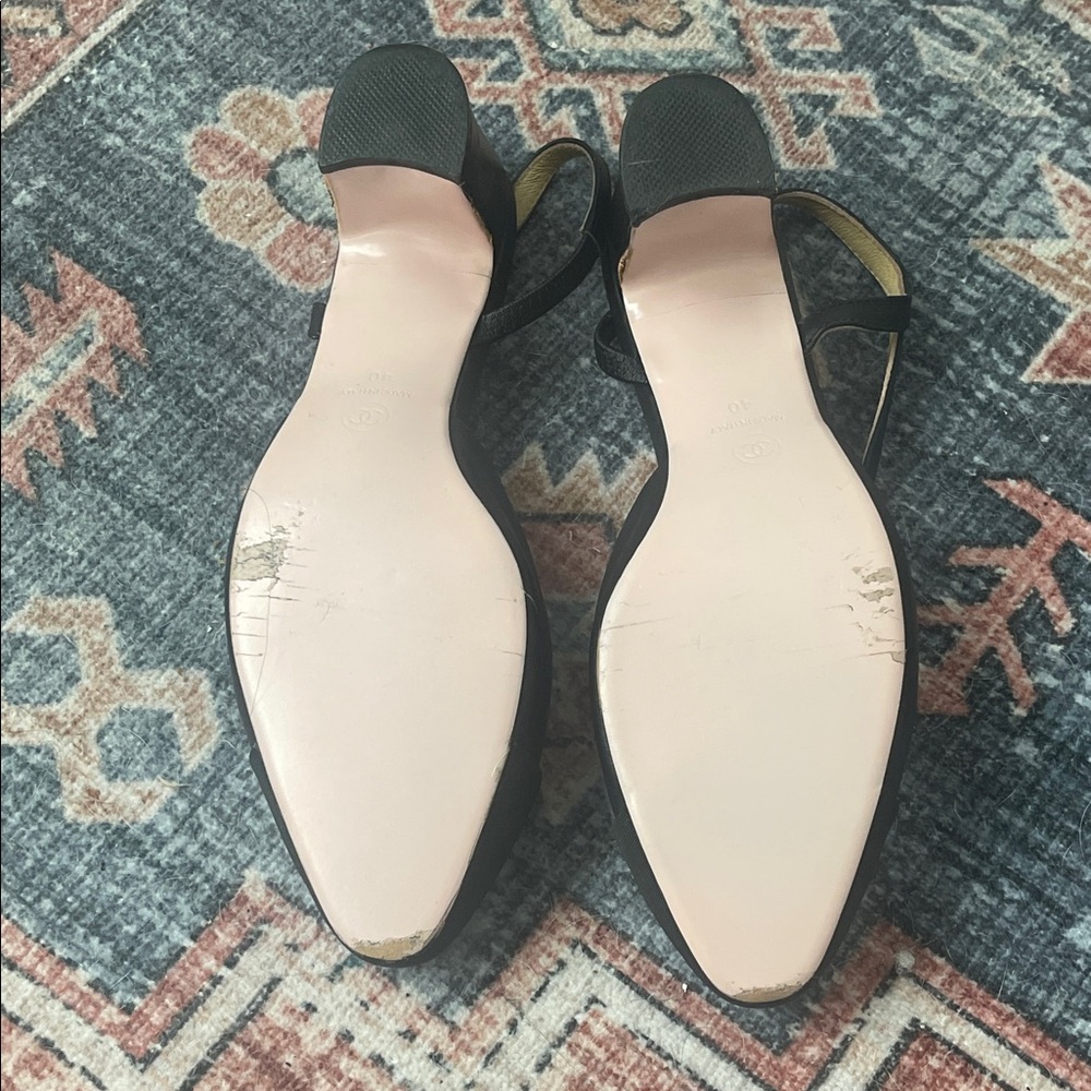 Elegant Black Slingback Heels - Picture 8 of 8